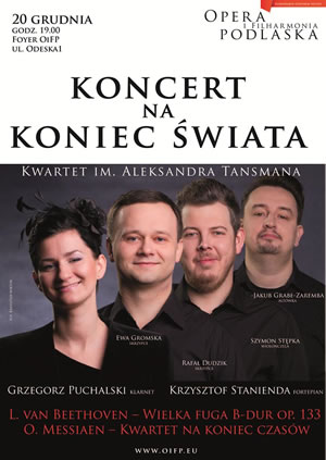 "Koncert na koniec świata" w Operze i Filharmonii Podlaskiej