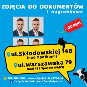 Zdjęcia do dokumentów dowodu paszportu Białystok