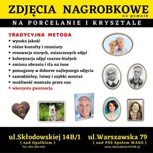 Zdjęcia na pomnik nagrobkowe Białystok Podlasie na porcelanie