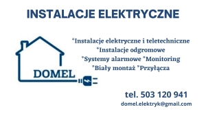 Elektryk: instalacje elektryczne i teletechniczne, biały montaż 