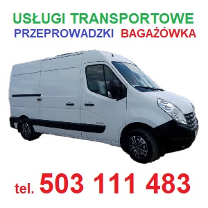 TRANSPORT i PRZEPROWADZKI, USŁUGI TRANSPORTOWE, WYNAJEM BUSA Z KIEROWCĄ tel. 503 111 483