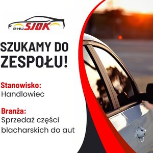 PHU SJOK zatrudni na stanowisko HANDLOWIEC (branża: sprzedaż części blacharskich) 