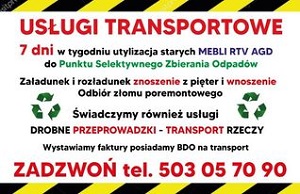 Wywóz starych mebli - Odbiór złomu stalowego - Zadzwoń