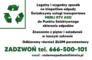 Wywóz starych mebli - Odbiór złomu stalowego - Zadzwoń