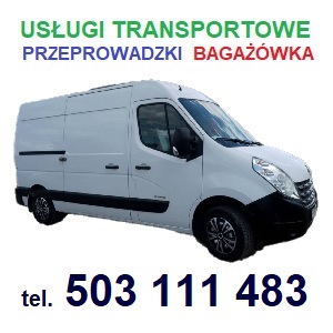 TRANSPORT i PRZEPROWADZKI, USŁUGI TRANSPORTOWE, WYNAJEM BUSA Z KIEROWCĄ tel. 503 111 483