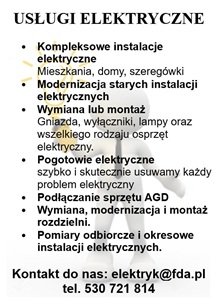 Usługi elektryczne - Białystok, Choroszcz i okolice